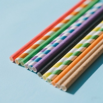 6*190mm Size Eco Friendly Juice Cocktail Paper Straw
